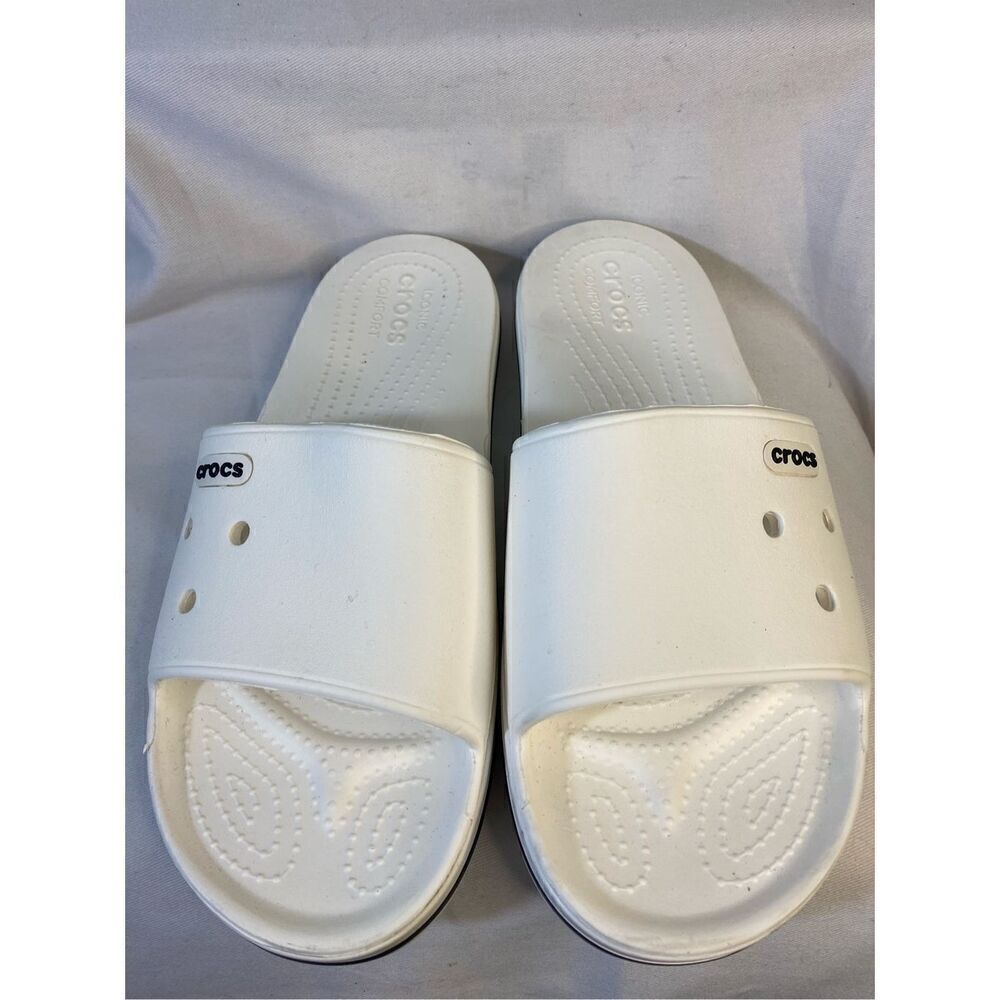 Crocs Crocband Slide Sandals White AVAILABLE SIZES  m8 W 10
